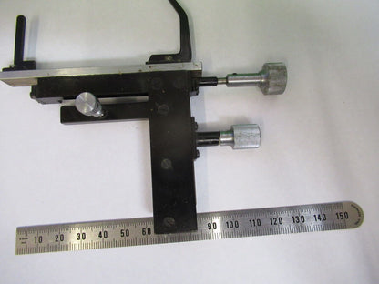 TIYODA JAPAN XY CLIPS STAGE MICROSCOPE PART AS PICTURED &S2-C-63