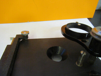 ANTIQUE SPENCER AO  STAGE XY TABLE MICROSCOPE PART AS PICTURED P6-A-91