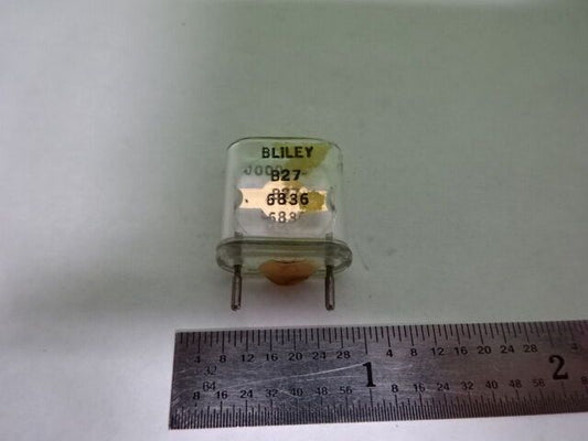 ANTIQUE QUARZ FUNKKRISTALL BLILEY ELECTRIC GLASS B27 3 MHz FREQUENZ #AQ-48