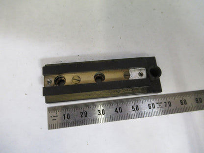 ANTIQUE BAUSCH LOMB DOVETAIL BRASS MICROSCOPE PART AS PICTURED S7-A-11