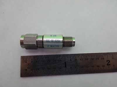 RF MICROWAVE ATTENUATOR 8 dB FREQUENCY DC-18 GHz WILTRON AS IS BIN#Y2-16