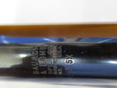 Antique Bausch & Lomb 3.5X Magnifier Tubus Optics Microscope Part AS Pic