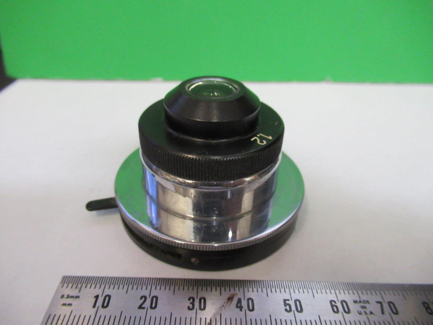 OLYMPUS JAPAN CONDENSER IRIS OPTICS MICROSCOPE PART AS PICTURED G8-A-37