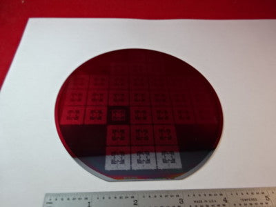 COLLECTABLE SEMICONDUCTOR WAFER SILICON WITH COMPONENTS NICE AS IS #83-A-24