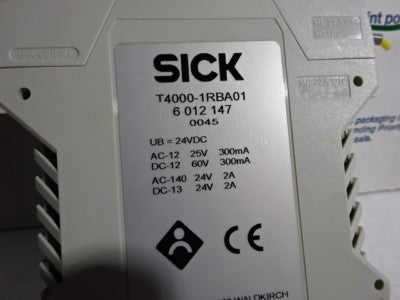 SICK T4000-1RBA01 SENSOR CONTROL SYSTEMS AS PICTURED &96-08