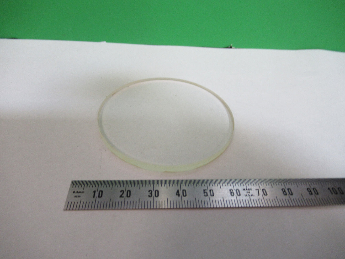 OPTICAL FLAT MIL SPEC BK7 GLASS OPTICS AS PICTURED 80-B-22