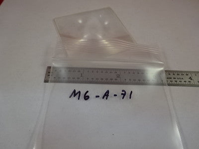 MICROSCOPE PART FRESNEL SQUARE LENS [few scratches] OPTICS AS IS #M6-A-71