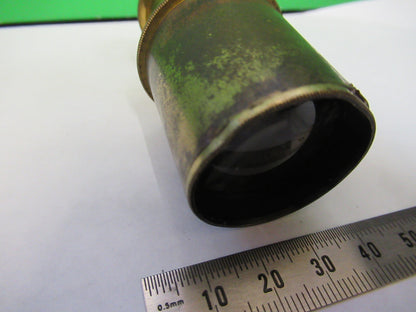 FOR PARTS ANTIQUE LONDON BRASS EYEPIECE LENS MICROSCOPE PART AS PICTURED X6-A-95