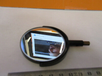 ANTIQUE BAUSCH LOMB MIRROR OPTICS MICROSCOPE PART AS PICTURED &P4-A-78