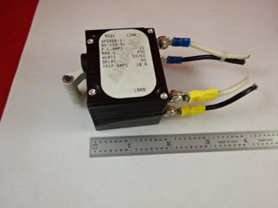 SWITCH AIRPAX BREAKER 15A 2 POLES AS IS B#U1-C-15
