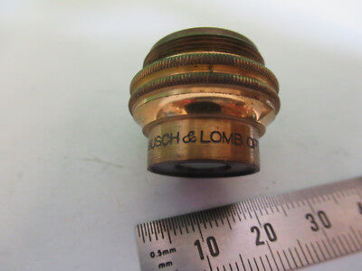 Antique Bausch & Lomb Brass Objective Lens Microscope Part