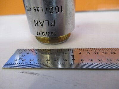 LEITZ GERMANY OBJECTIVE 100X /160 MICROSCOPE PART OPTICS AS PICTURED &85-B-35