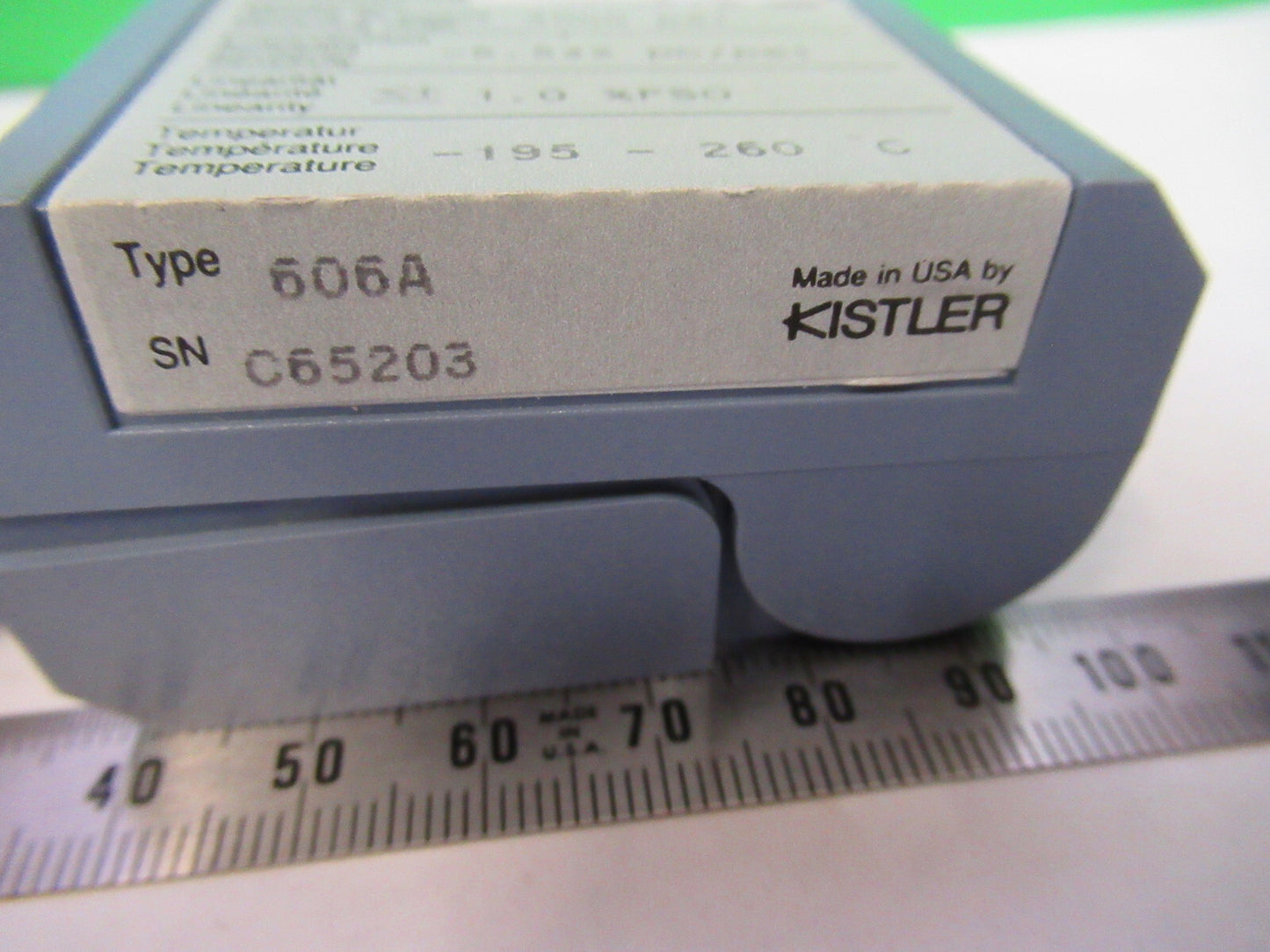 KISTLER QUARTZ 606A 3,000 psi SENSOR PRECISION PRESSURE AS PICTURED A2-FD-02