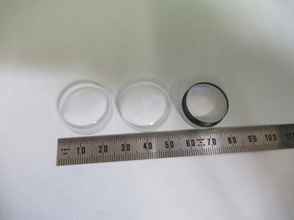 OPTICAL LENSES LOT ZEISS GERMANY GLASS OPTICS AS PICTURED 80-B-25