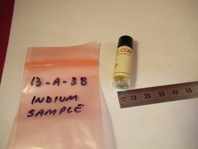 OMNITHERM METALLPROBE INDIUM In REINER CHEMIE WIE ABGEBILDET &amp;13-A-38