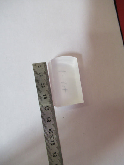 OPTICAL RECTANGULAR CONVEX LENS UNCOATED OPTICS  AS PICTURED T1-A-74