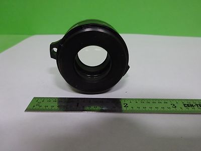 MICROSCOPE PART REICHERT LEICA POLYVAR LENS BRASS MOUNTED OPTICS AS IS #Y3-05