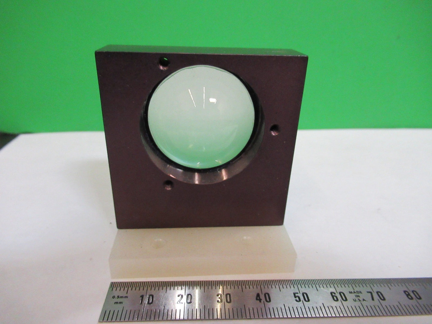 OLYMPUS JAPAN MOUNTED LENS DIFFUSER OPTICS MICROSCOPE PART AS PICTURED T6-B-11