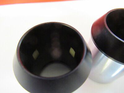 PAIR ADAPTERS ZEISS NIKON EYEPIECE OCULAR MICROSCOPE PART AS PICTURED &B6-A-35