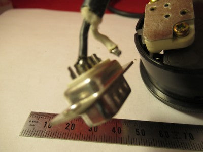 NIKON LAMP BULB HOLDER CABLE MICROSCOPE PART AS PICTURED #66-A-60