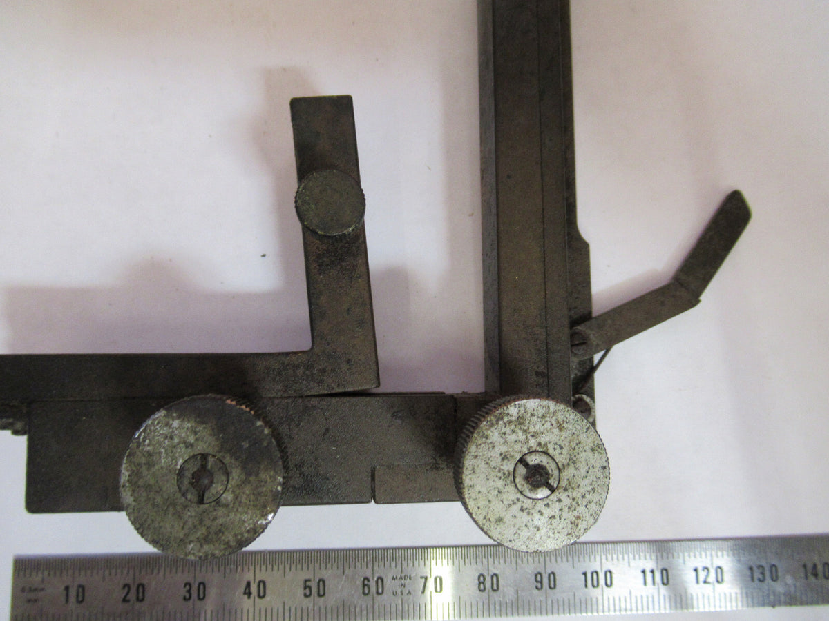 ANTIQUE REICHERT AUSTRIA STAGE XY HOLDER MICROSCOPE PART AS PICTURED Y4-A-125