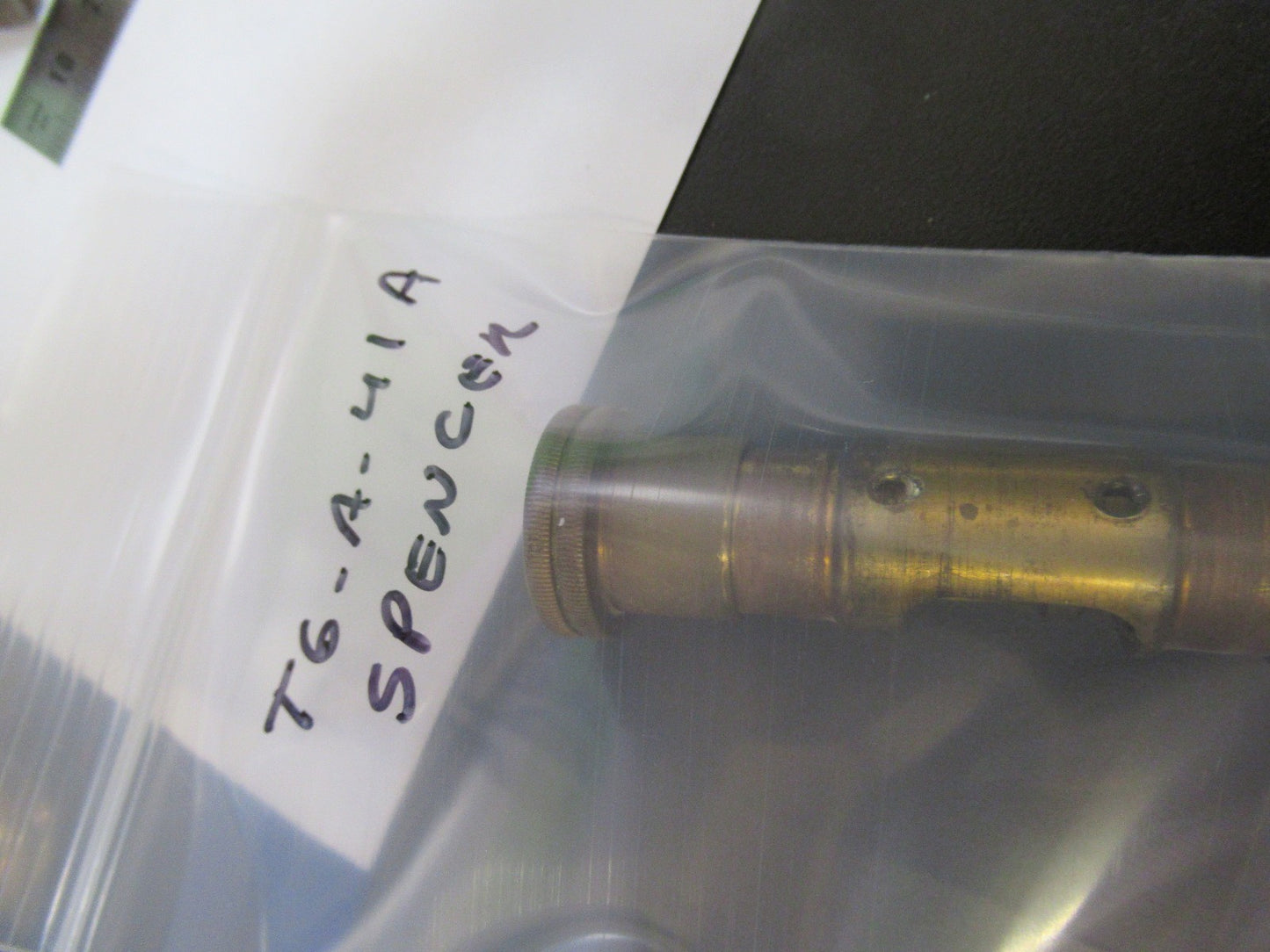 ANTIQUE AO SPENCER  SET GROSS ADJUST KNOBS MICROSCOPE PART AS PICTURED T6-A-42