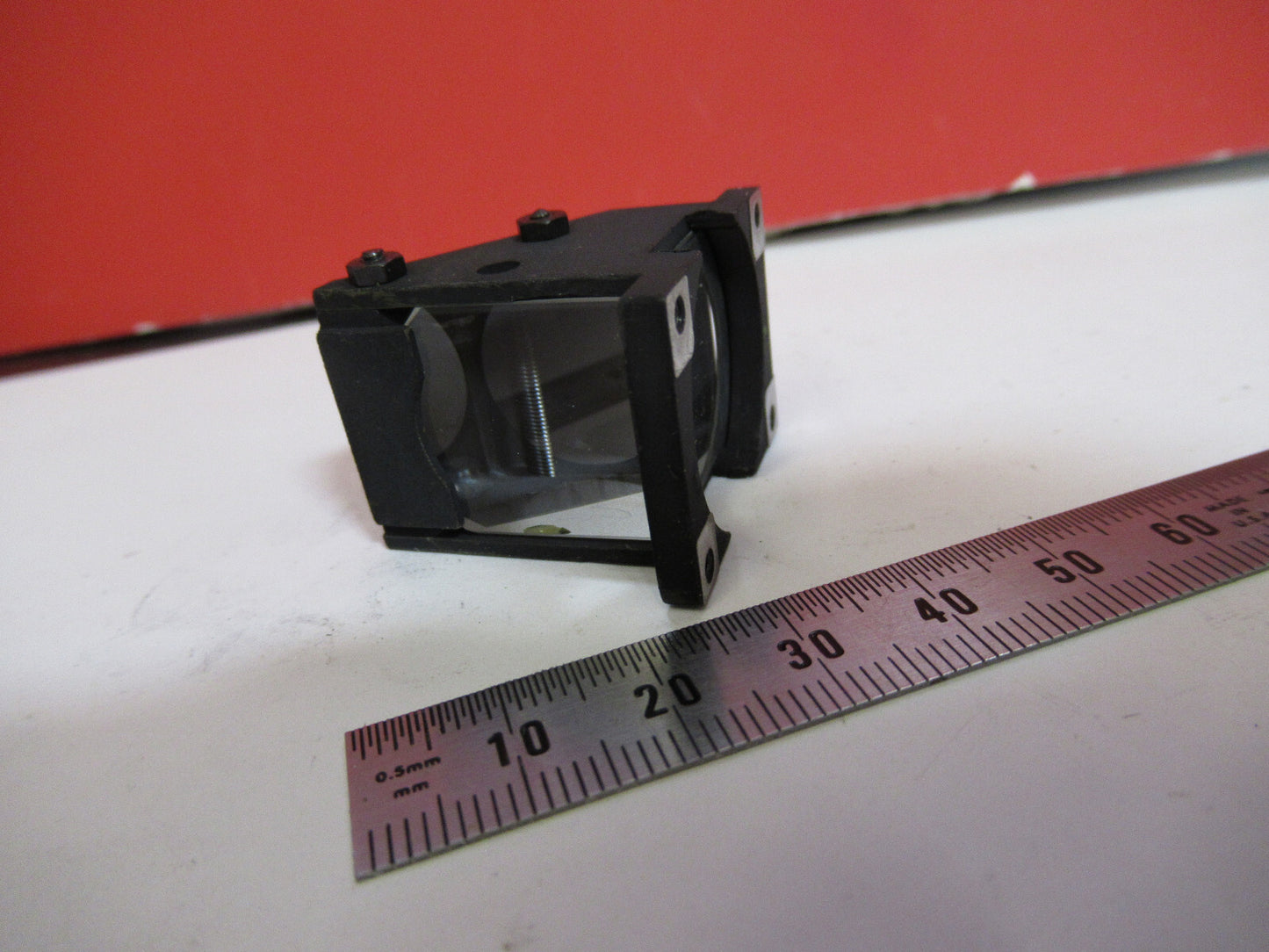 LEITZ WETZLAR GERMANY GLASS PRISM HEAD MICROSCOPE PART AS PICTURED  T1-A-53
