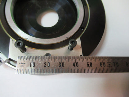 POL STAGE TABLE POLARIZATION LEITZ GERMANY MICROSCOPE PART AS PICTURED &R2-A-01