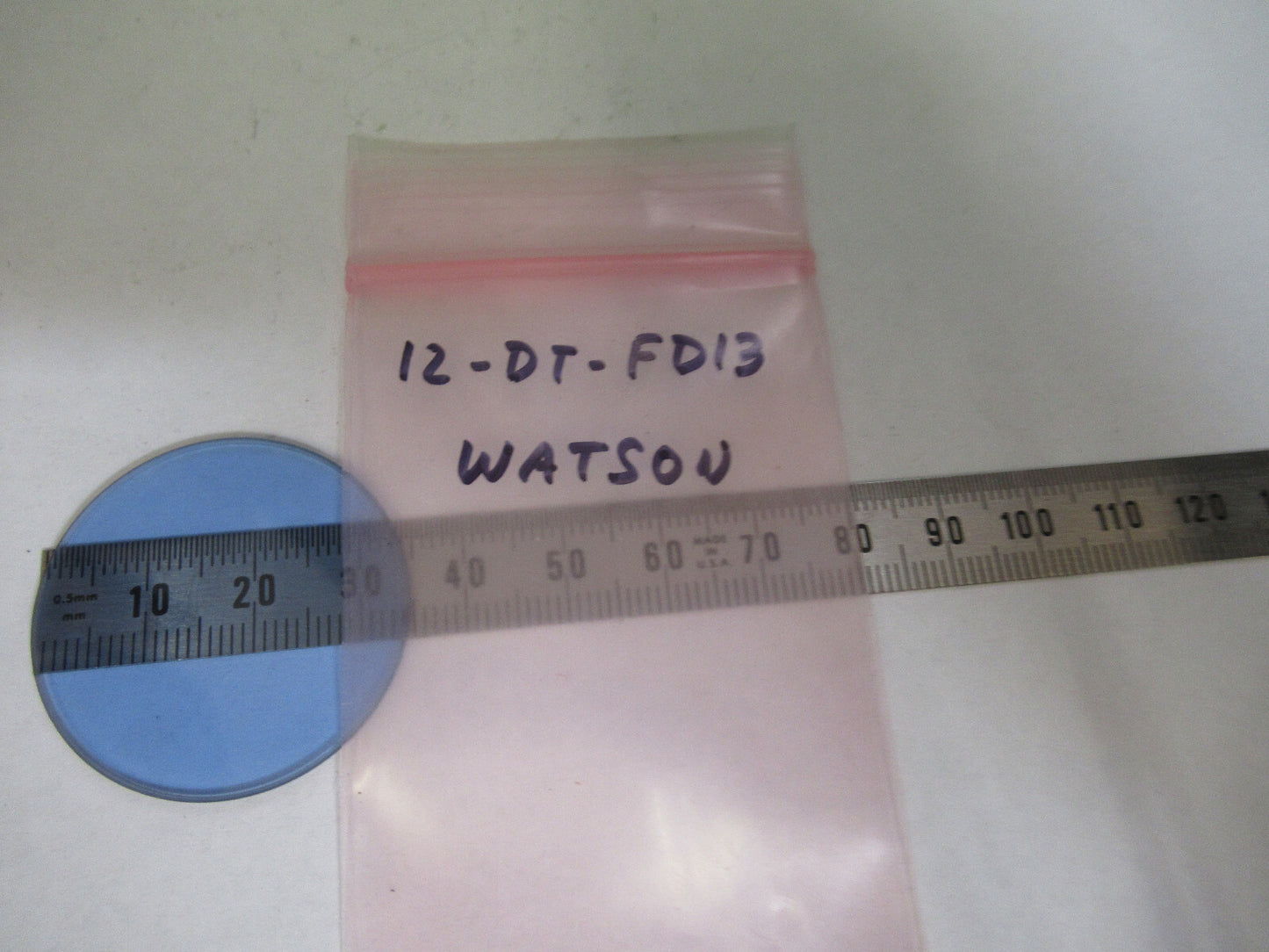 Antique Brass Blue Glass Filter Watson Microscope Part