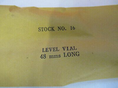 EDMUNDS BUBBLE LEVEL VIAL 40mm AS PICTURED &A7-B-32