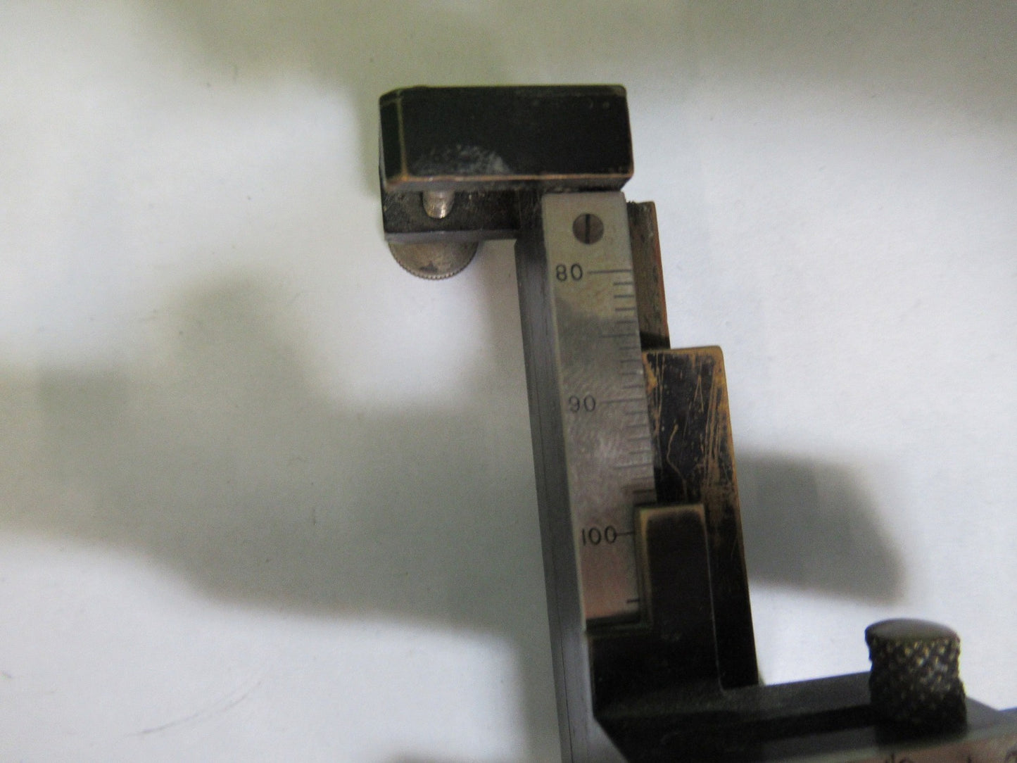 ANTIQUE  BAUSCH LOMB XY STAGE CLIPS MICROSCOPE PART AS PICTURED T4-A-44