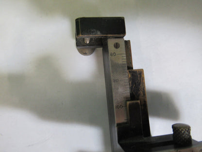 ANTIQUE  BAUSCH LOMB XY STAGE CLIPS MICROSCOPE PART AS PICTURED T4-A-44