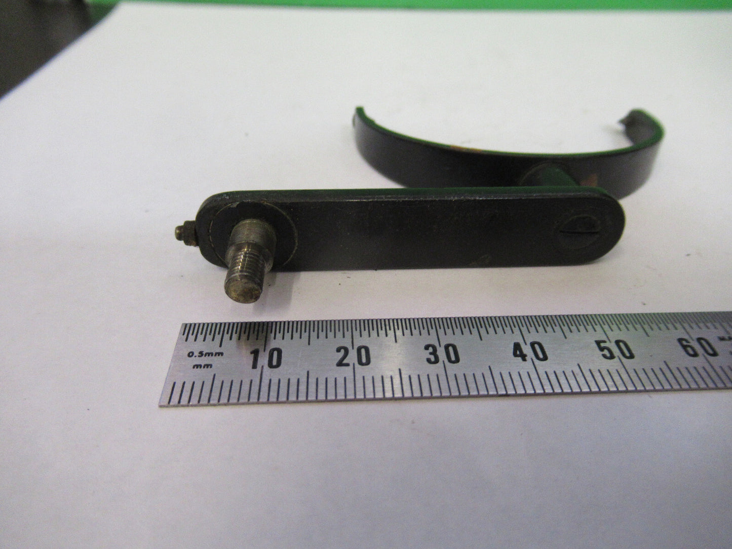 ANTIQUE BAUSCH LOMB MIRROR HOLDER ASSEMBLY MICROSCOPE PART AS PICTURED F3-B-66