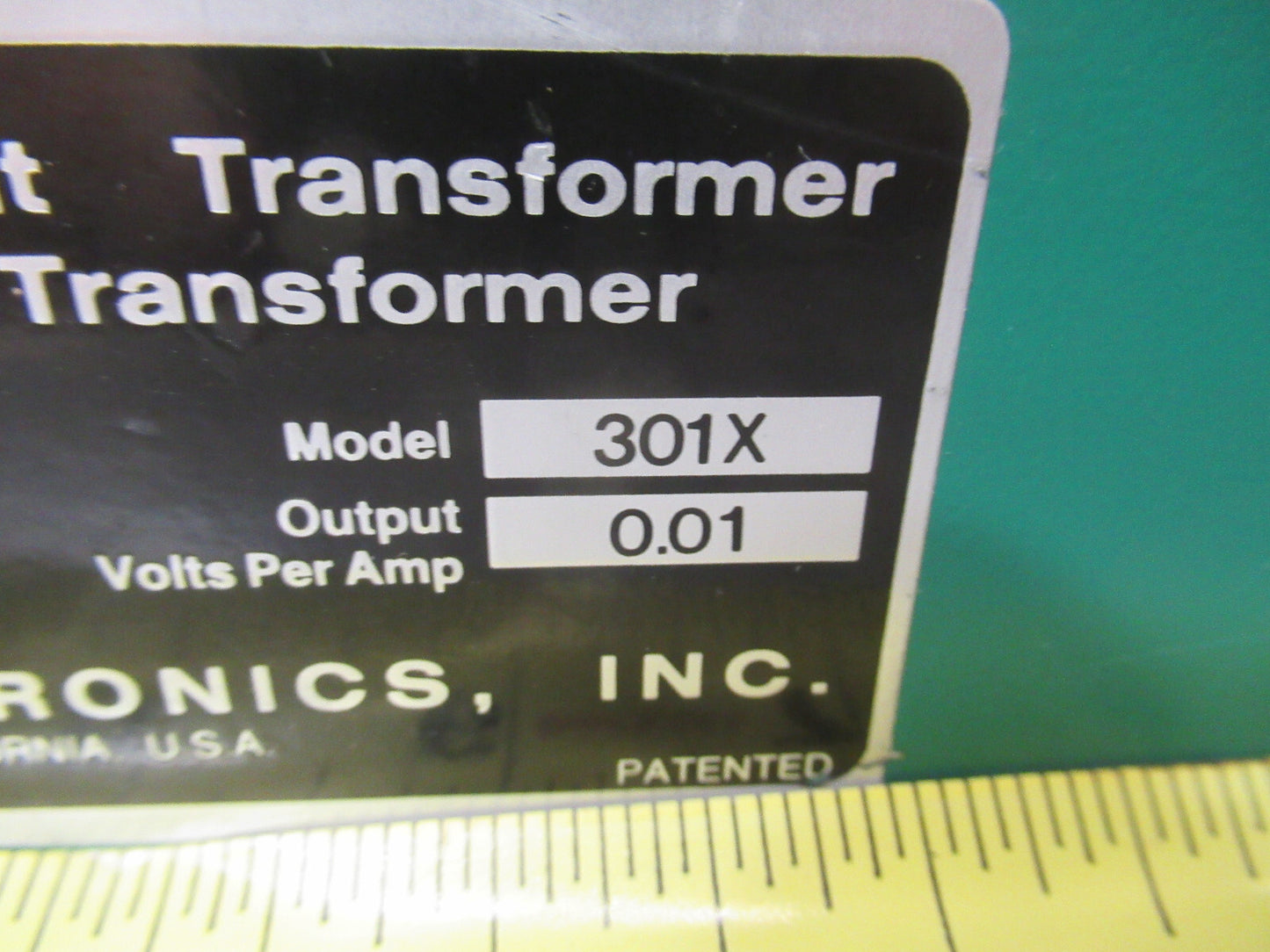 PEARSON ELECTRONICS CURRENT WIDE BAND PULSE MONITOR EMI 301X AS PICTURED &TE-4-b