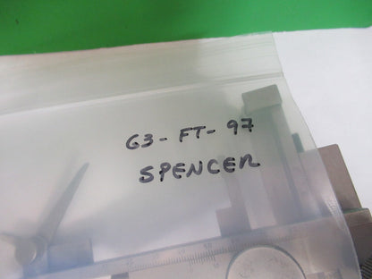 ANTIQUE SPENCER CLIPS ASSEMBLY XY STAGE MICROSCOPE PART AS PICTURED G3-FT-97