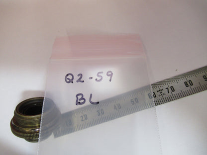ANTIQUE BRASS BAUSCH LOMB MINI OBJECTIVE MICROSCOPE PART AS PICTURED Q2-59