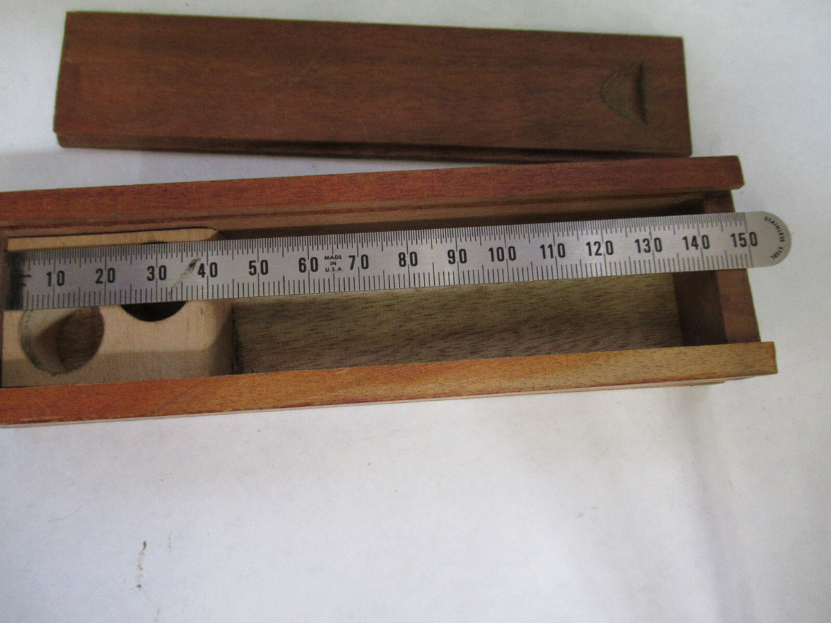 ANTIQUE ERNST LEITZ MINI WOOD BOX DRAWER MICROSCOPE PART AS PICTURED  X2-A-99