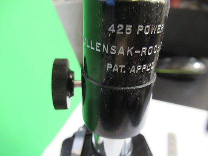 Antique Rare Wollensak Collectable 425 Microscope Optical