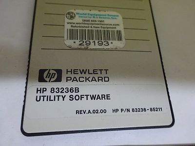 HP HEWLETT PACKARD 83236B UTILITY SOFTWARE PCMCIA CARD AS IS BIN#X2-09