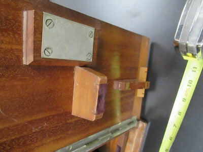 EMPTY SEIBERT GERMANY WOOD CABINET 1800's MICROSCOPE PART AS PICTURED #TB-5