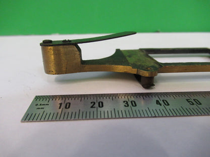 ANTIQUE BRASS BECK UK STAGE SPECIMEN MICROSCOPE PART AS PICTURED Y3-B-08