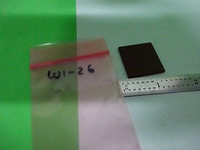 MICROSCOPE PART OPTICAL RED GLASS FILTER OPTICS AS IS BIN#W1-26