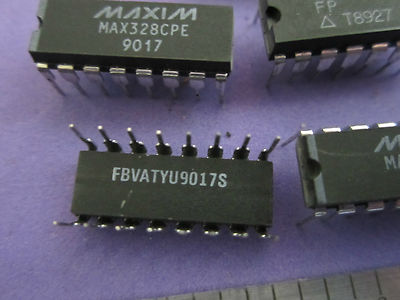 LOT 5 EA MAXIM MAX328CPE 9017 / PMI MUX08 T8929 ELECTRONIC COMPONENT BIN#11