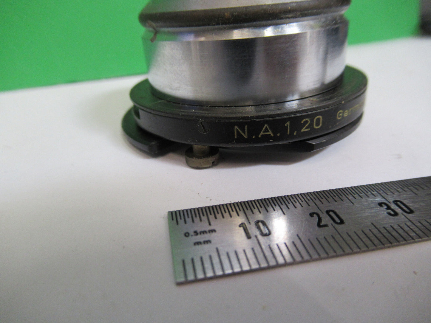 CBS KASSEL ANTIQUE CONDENSER +IRIS OPTICS MICROSCOPE PART AS PICTURED X5-A-73