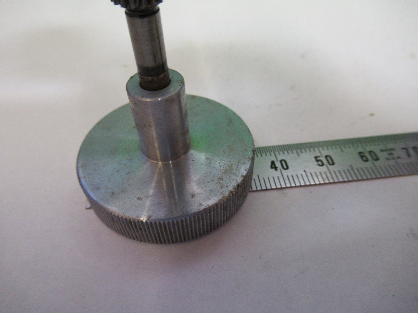 ANTIQUE SET OF KNOBS ALUMINUM BAUSCH LOMB MICROSCOPE PART AS PICTURED U9-A-43