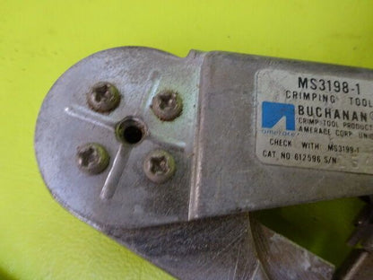 FOR PARTS BUCHANAN MAKER CRIMPING TOOL [rusty] AS IS #TA-3-7