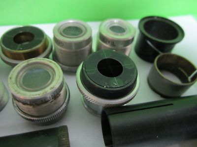 Lot Parts for Gaertner Microscope Objectives + Other Parts
