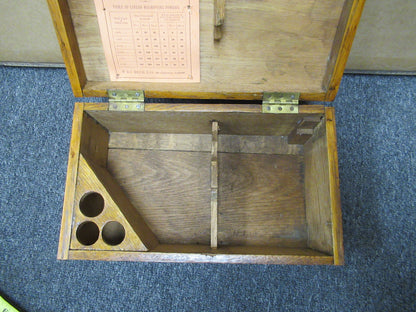 ANTIQUE EMPTY WOOD CASE BECK MICROSCOPE PART AS PICTURED &LOB