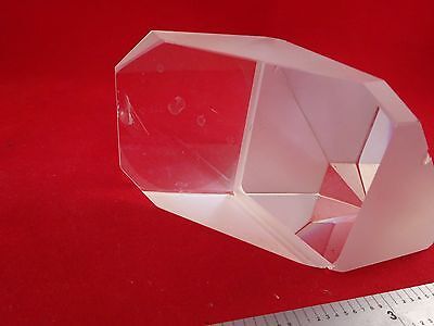 OPTICAL LARGE PRISM [some edge chips] LASER OPTICS AS IS BIN#Q7-C-03