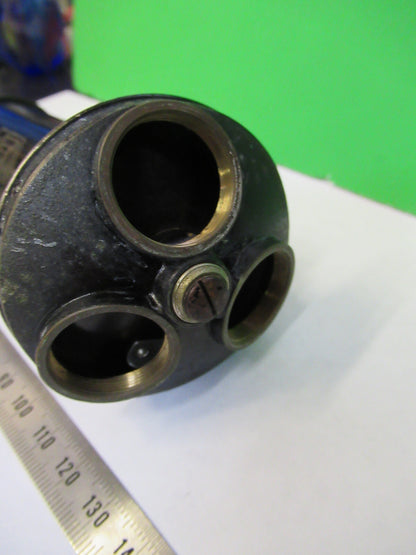 Antique Brass Spencer Lens Co. Tubus + Nosepiece Microscope Part